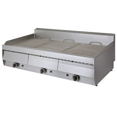 Gas-Wassergrill Tischmodell 3 Zonen 33kW