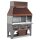 Holzkohlegrill auf Unterschrank mit Ascheschubladen und Abzugshaube, 2 Grillzonen gesamt 1020x530 mm