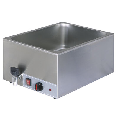 Elektro-Bainmarie mit Ablasshahn Tischmodell 1 Becken GN 1/1 H=150 mm 1,2 kW 230V