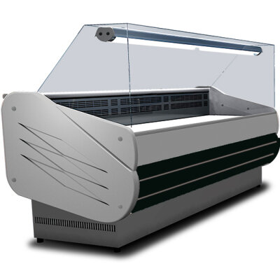 Kühltheke 1520 mm mit gerader Frontverglasung, Umluft Kühlung, +3°/+5°C