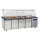 Bain-Marie Theke mit 4 Türen und Glasaufsatz
