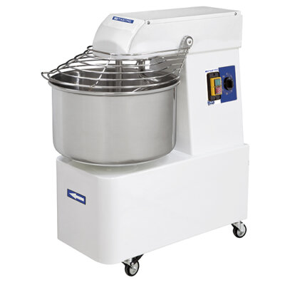 Spiralteigkneter auf Räder, 12 kg/16 Liter, 1 Geschwindigkeit, mit Timer
