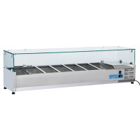 Kühlaufsatzvitrine 5 x GN 1/3 + 1x GN 1/2 h=150 mm,...