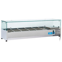 Kühlaufsatzvitrine 6 x GN 1/4 H=150 mm,...