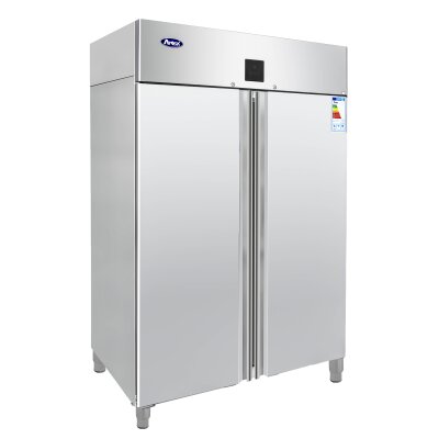 Kühlschrank 2-Türig GN 2/1 Edelstahl 1240L