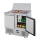 2-Türige Saladette mit Schiebedeckel 2x GN1/1 Edelstahl 300 Liter