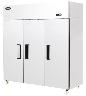3-türiger Edelstahlkühlschrank 1390 Liter