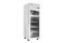 1-türiger Glastürkühlschrank Edelstahl 410L
