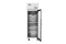 1-türiger Glastürtiefkühlschrank Edelstahl 410L