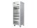 1-türiger Glastürkühlschrank Edelstahl 670L