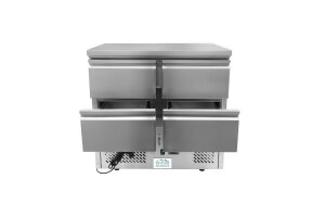 Kühltisch mit 4 Schubladen GN1/1 Edelstahl 300 Liter