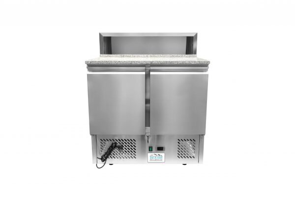 Saladette 2-türig mit Granitplatte 5 x GN1/6 Edelstahl 300 Liter