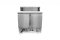Saladette 2-türig mit Granitplatte 5 x GN1/6 Edelstahl 300 Liter