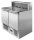 Saladette 2-türig mit Granitplatte 5 x GN1/6 Edelstahl 300 Liter