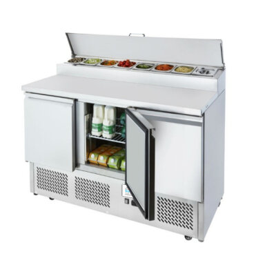 Belegstation 3-türig inklusive 8xGN1/6 Edelstahl 380 Liter