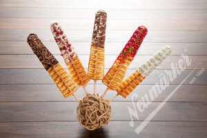 Waffeleisen Lolly am Stiel mit Digitaltimer