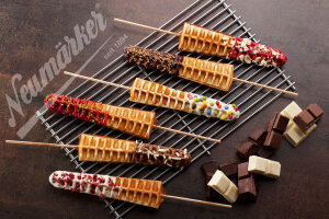 Waffeleisen Lolly am Stiel mit Digitaltimer
