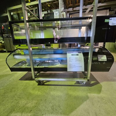 Kühlvitrine 68 Tapas schwarz 1438 x 395 x 360mm B-Ware