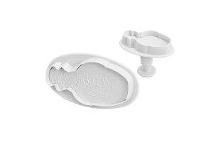 Ausstechformen mit Auswerfer 2 - teilig Motiv Schneemann