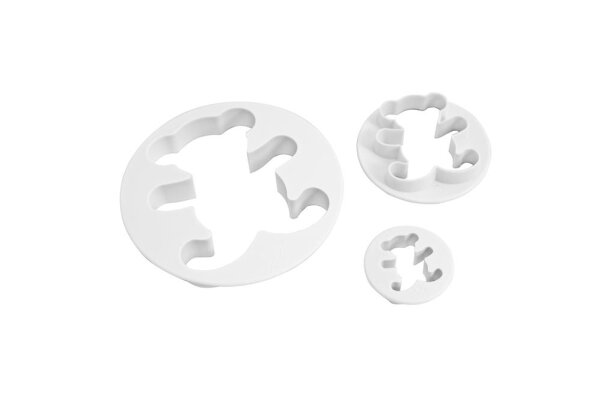 Ausstechformen  Motiv Teddybär 35 / 60 / 90 mm