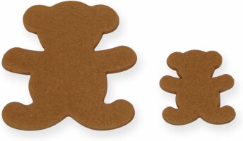 Ausstechformen  Motiv Teddybär 35 / 60 / 90 mm
