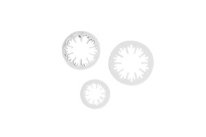 Ausstechformen  3 - teilig Motiv Nelken