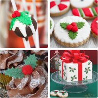 Ausstechformen mit Auswerfer SET Motiv Ilex-Blätter