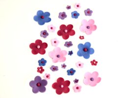 Ausstechformen mit Auswerfer SET Motiv Blüten