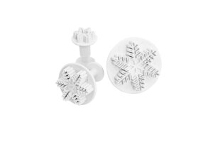 Ausstechformen mit Auswerfer 3 - teilig Motiv Schneeflocken