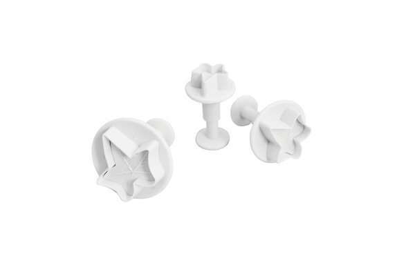 Ausstechformen mit Auswerfer SET Motiv Efeu-Blätter