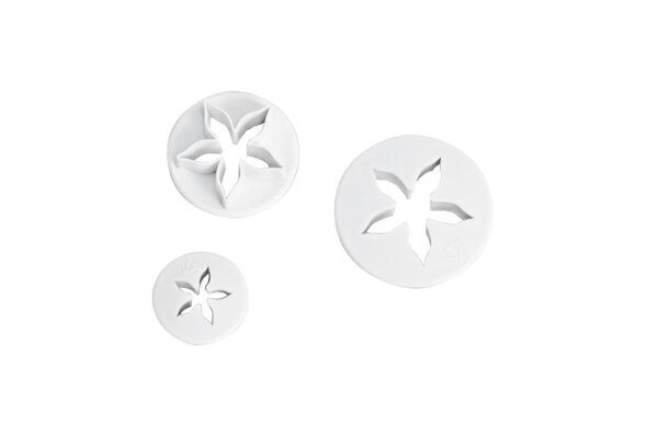 Ausstechformen 3 - teilig Motiv Blume