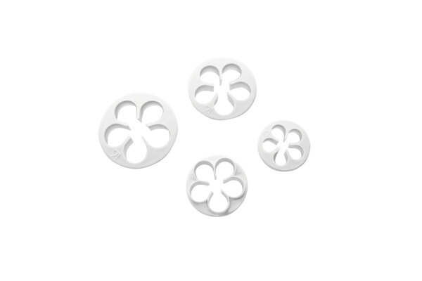 Ausstechformen 4 - teilig Motiv Blüten