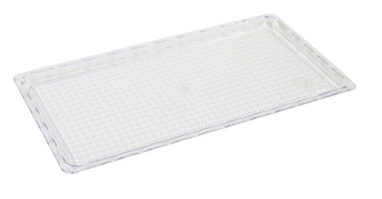 Auslagetablett Präsentationsschale Polycarbonat Lebensmittelecht 300 x 150 mm