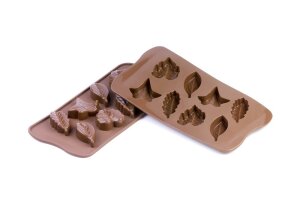 Silikon Schokoladen-Form Pralinenform Blätter/Leafs...