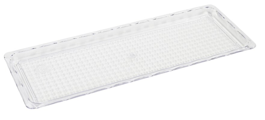 Auslagetablett Präsentationsschale Polycarbonat Lebensmittelecht 300 x 100 mm