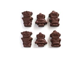 Schokoladenform Pralinenform Backform Silikon ROBOTER 3x4=12 Mulden a 10ml