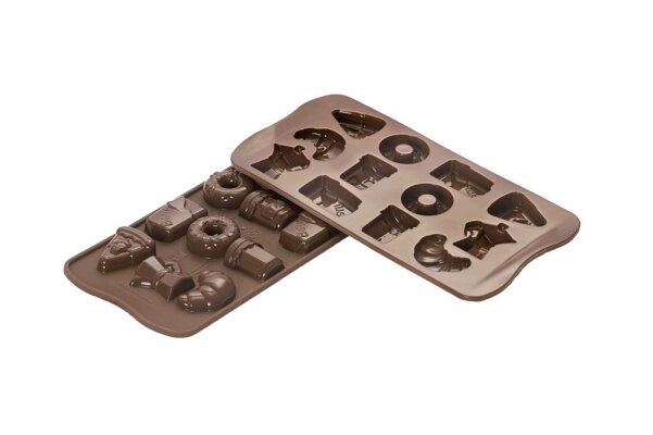 Schokoladen-Form aus Silikon Guten Morgen 39 x 24,5 mm Höhe: 13 mm