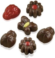 Silikon Schokoladen-Form Pralinenform Frühling/Spring 5x3 5 Designs 115421