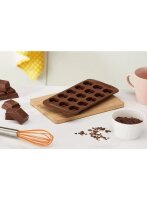 Silikon Schokoladen-Form Pralinenform ROSE Layount 3x5 =...