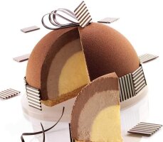 Silikon Backform Kuchenform Mousses Halbkugel °180 mm Höhe 90 mm 115523