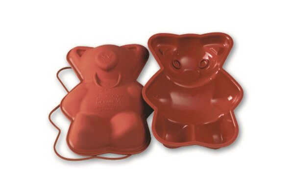 Silikon Backform Kuchenform Eisform 3D Teddybär 29x20cm 115057