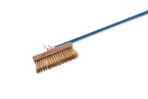 Bürste, Messingborsten auf Holzbasis