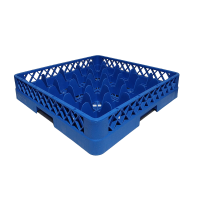 Tassenkorb 500x500mm 5x5 Fach Farbe: Blau Tiefe 90mm