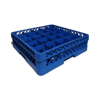 Gläserkorb 500 x 500 mm 5x5 Fach Farbe: Blau...