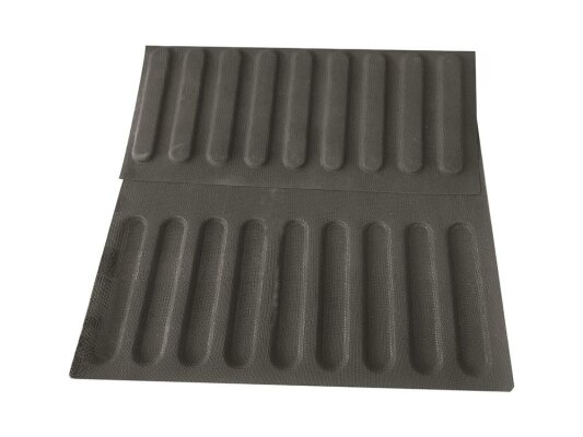 Backmatte Backform für Eclairs Feingebäck AIR Glasfasergewebe Mikroperforiert Antihaft