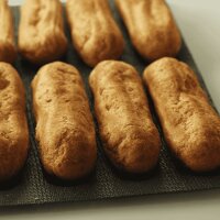 Backmatte Backform für Eclairs Feingebäck AIR Glasfasergewebe Mikroperforiert Antihaft