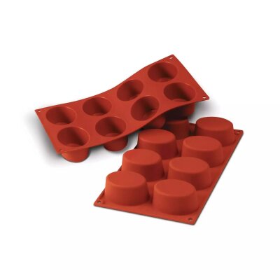 Backform Dessertform Keksform Silikon TARTELETTA 2x4= 8 Mulden a 40ml