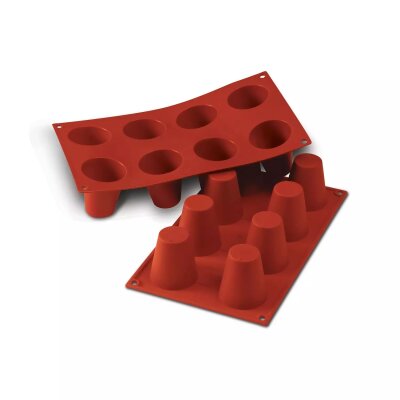 Backform Dessertform Eiscremeform Silikon BIG BABÁ 2x4= 8 Mulden a 92ml