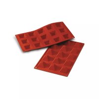 Backform Dessertform Kuchenform Silikon PYRAMIDE 3x5= 15...