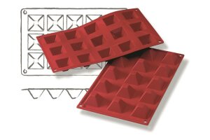 Silikon Backform Kuchenform Pyramide BPA-frei...
